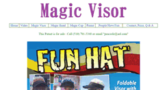 Desktop Screenshot of magicvisors.com